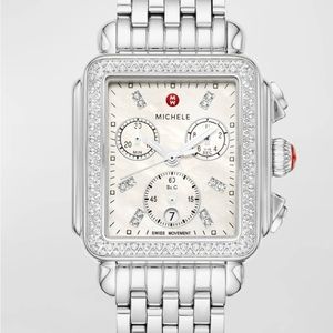 Michele watch with 3 bands